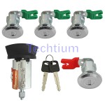 Ford door lock cylinder Full set (1pcs ignition door lock,4pcs door lock, 2 keys)